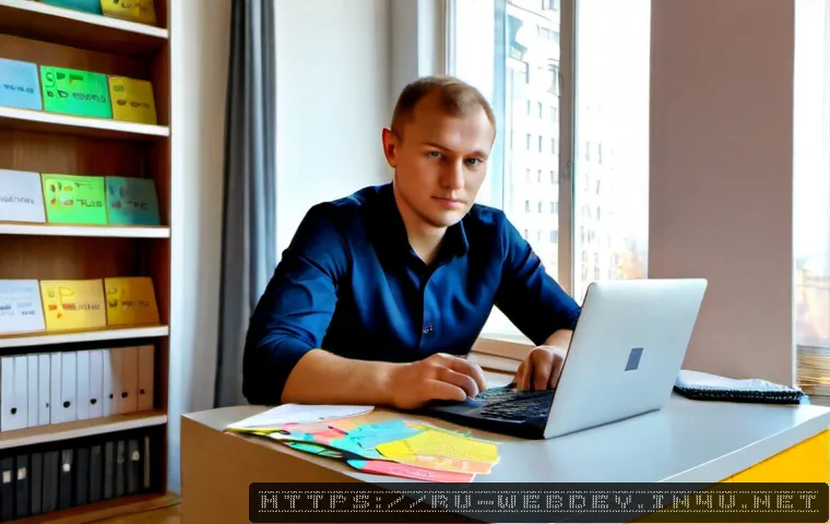 웹개발자 연봉 협상 팁 - Photorealistic Russian web developer in a smart casual shirt preparing for a salary negotiation at a...